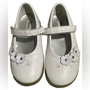 Rachel Shoes Little Girl Slip On Dress Shoes White